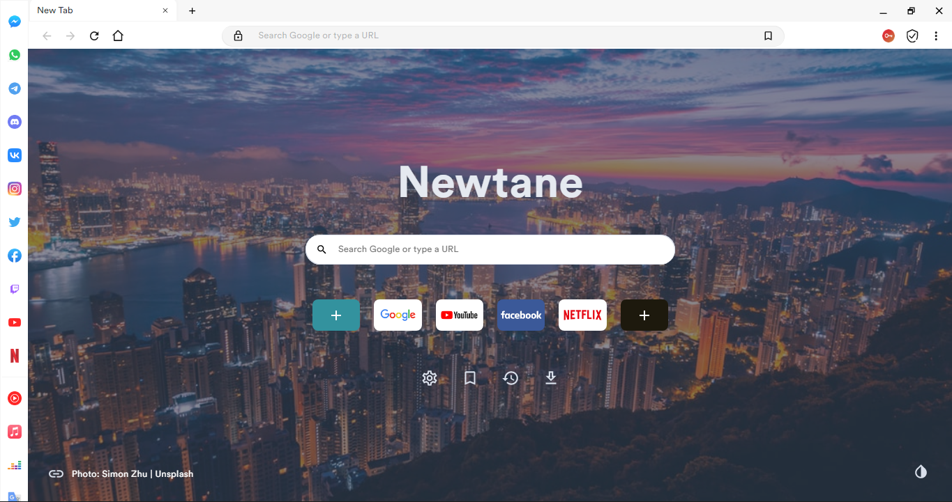 Newtane Browser Interface
